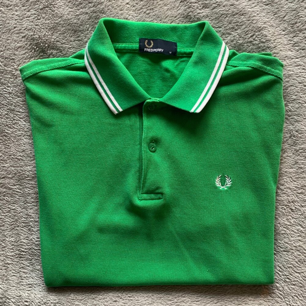 Fred Perry Pique Polo Shirt. Medium.